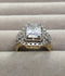 H&A Jewellery 18K Gold Polished Zircon Halo Ring