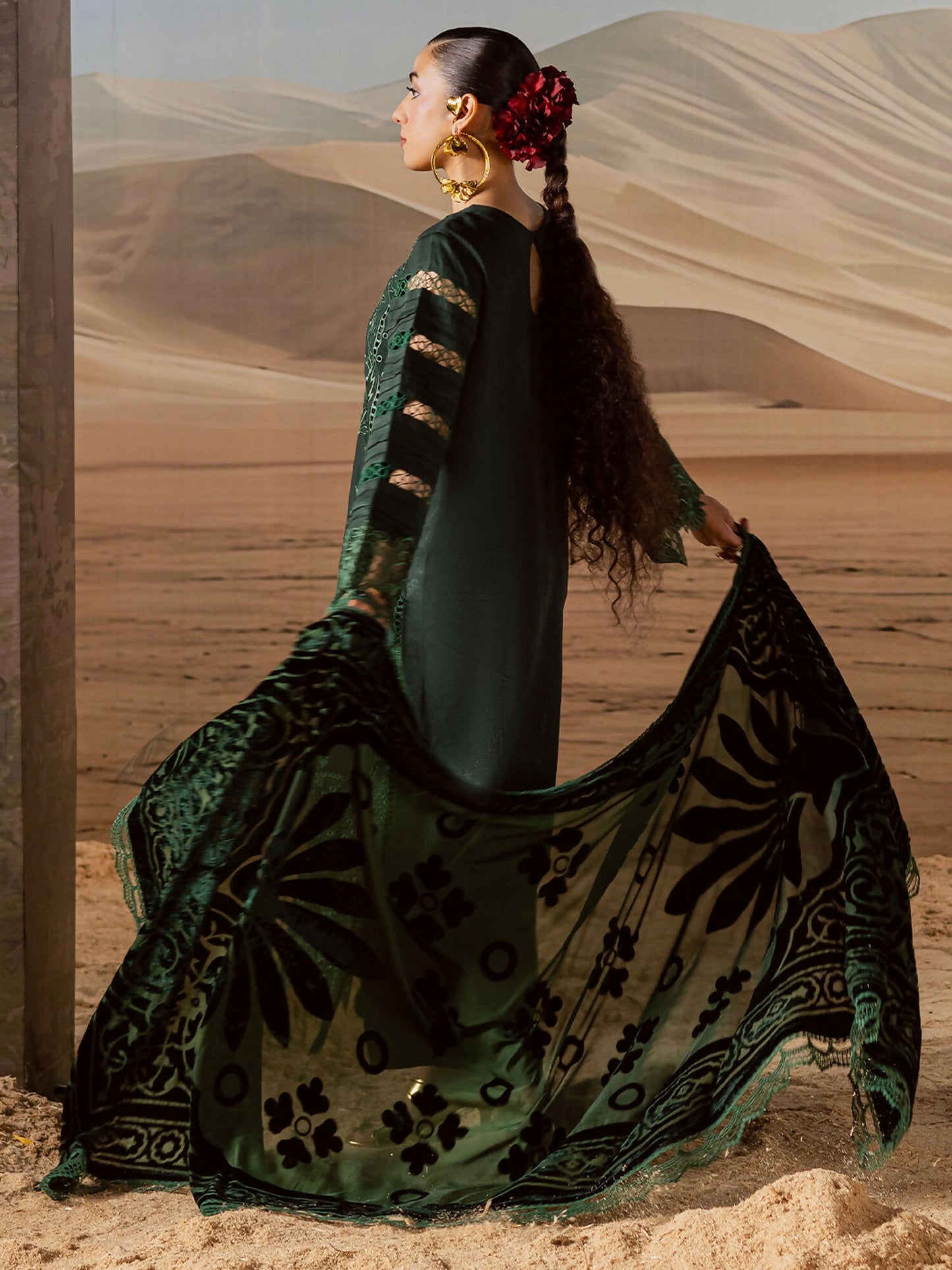 Mahnur Amelia Kotrai Embroidered Unstitched 3-Piece Suit-CK-009