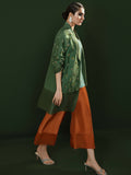 Hussain Rehar Basic Not Basic I Raw Silk Embellished Stitched 3-Piece Suit-Wild Poppy