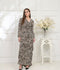 Ruby's Couture Basic Element '25 Georgette Printed Dress Set-Jazz Black