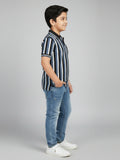 Velvour Boys Pique Tipping Collar Polo Shirt-VP16-D