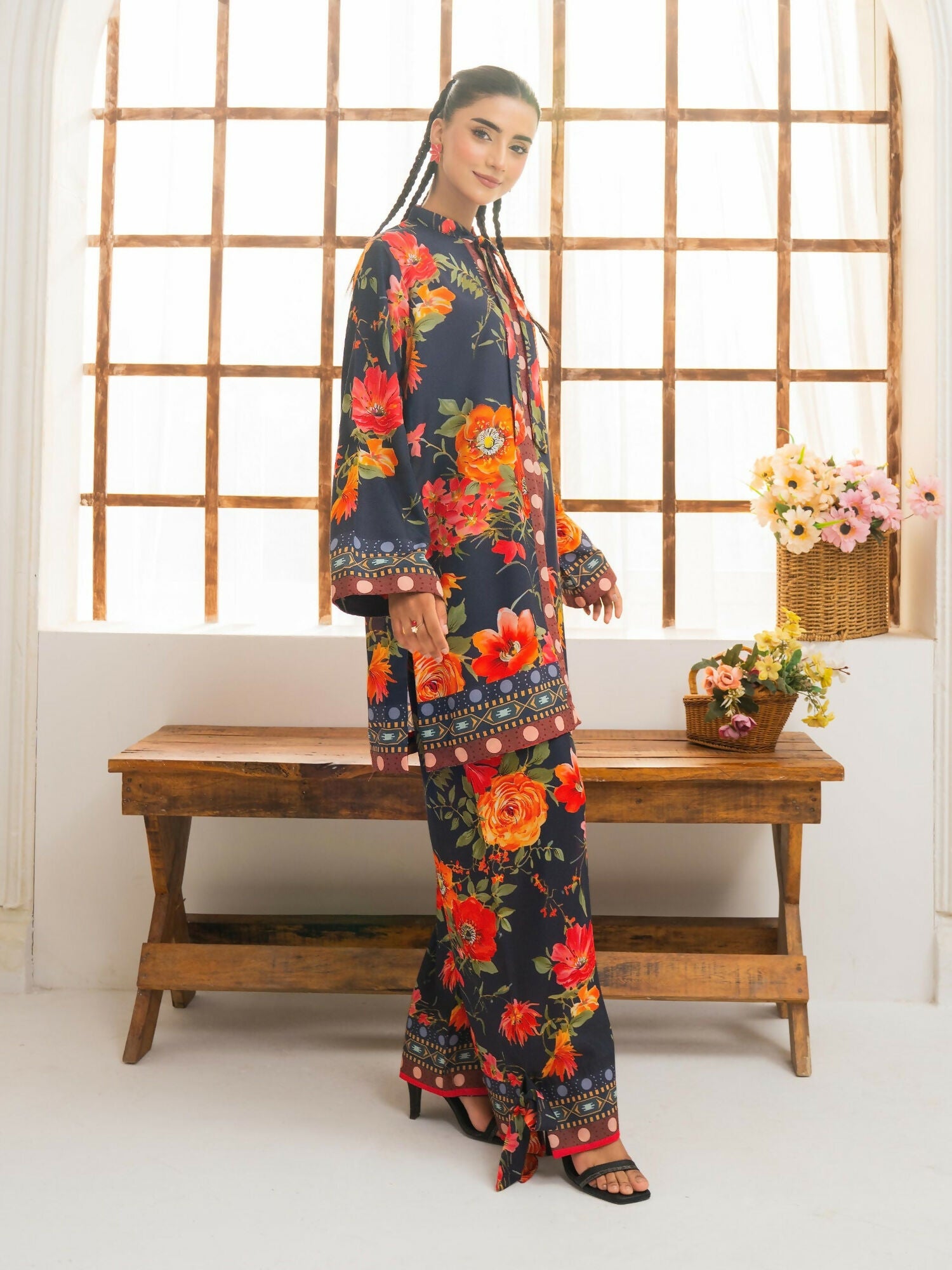 Panache Apparel Florise Lawn Printed Stitched Suit-Floral Mystery