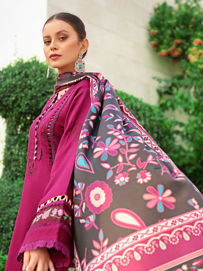 Binilyas Karandi Embroidered Unstitched 3-Piece Suit-756-A