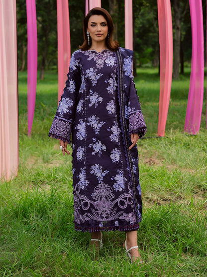 Parishay Rang e Sarma Khaddar Embroidered Stitched 3-Piece Suit-SAR-04