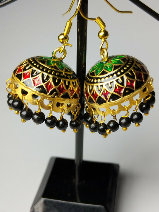 H&A Jewellery Jaipuri Jhumki Earrings