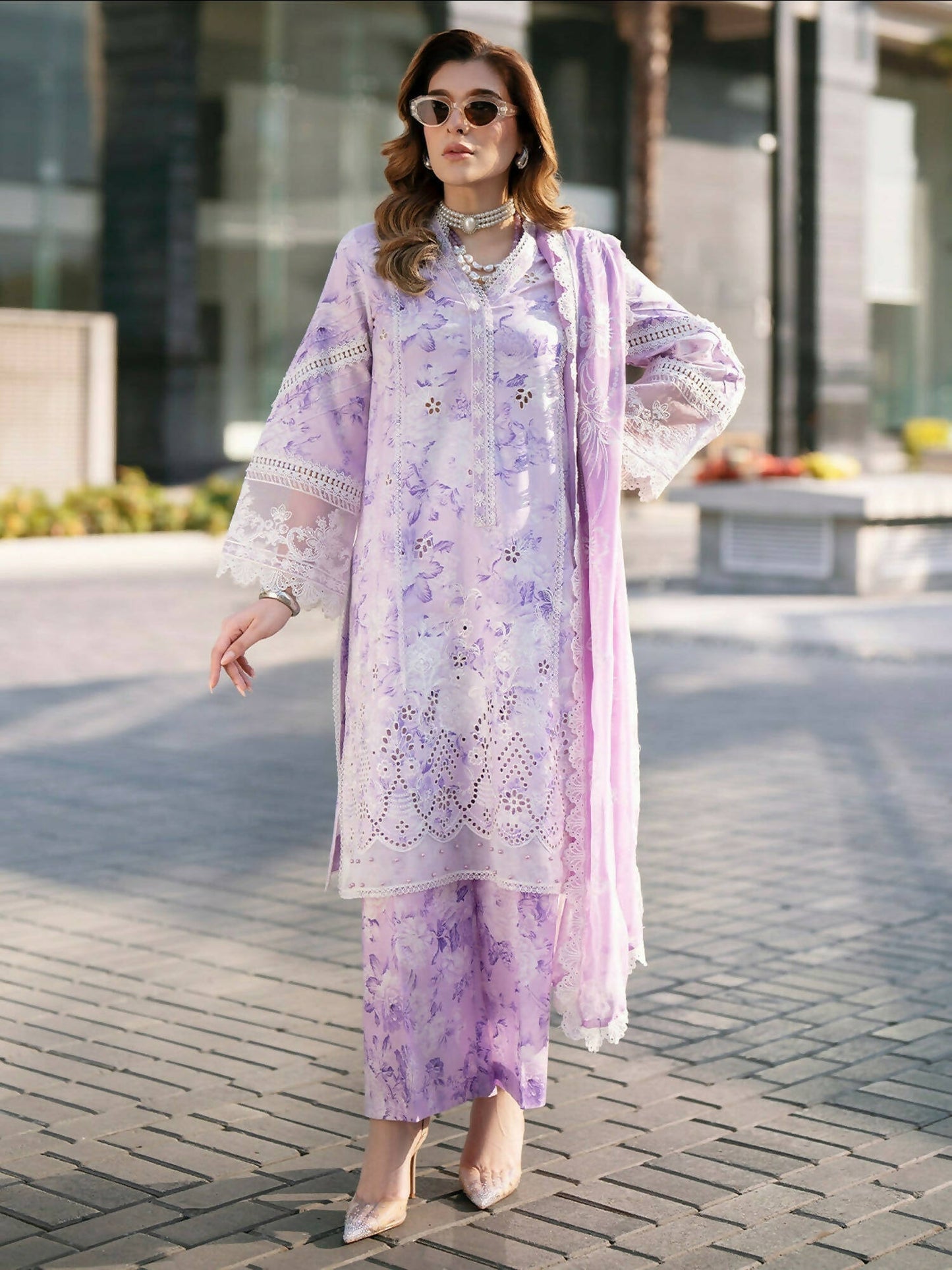 Mahnur Broadway Luxury Lawn'26 Embroidered Unstitched 3-Piece Suit-BW-009