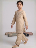 Ivory Lumira Cotton Embroidered Stitched 2-Piece Suit-Ivory