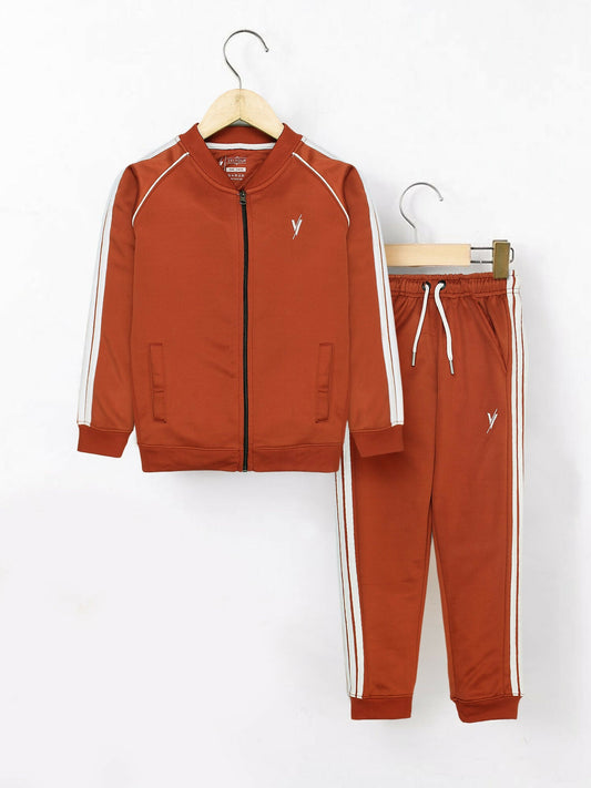 Orange  Velvour Winter Tracksuit-#VWT36-B