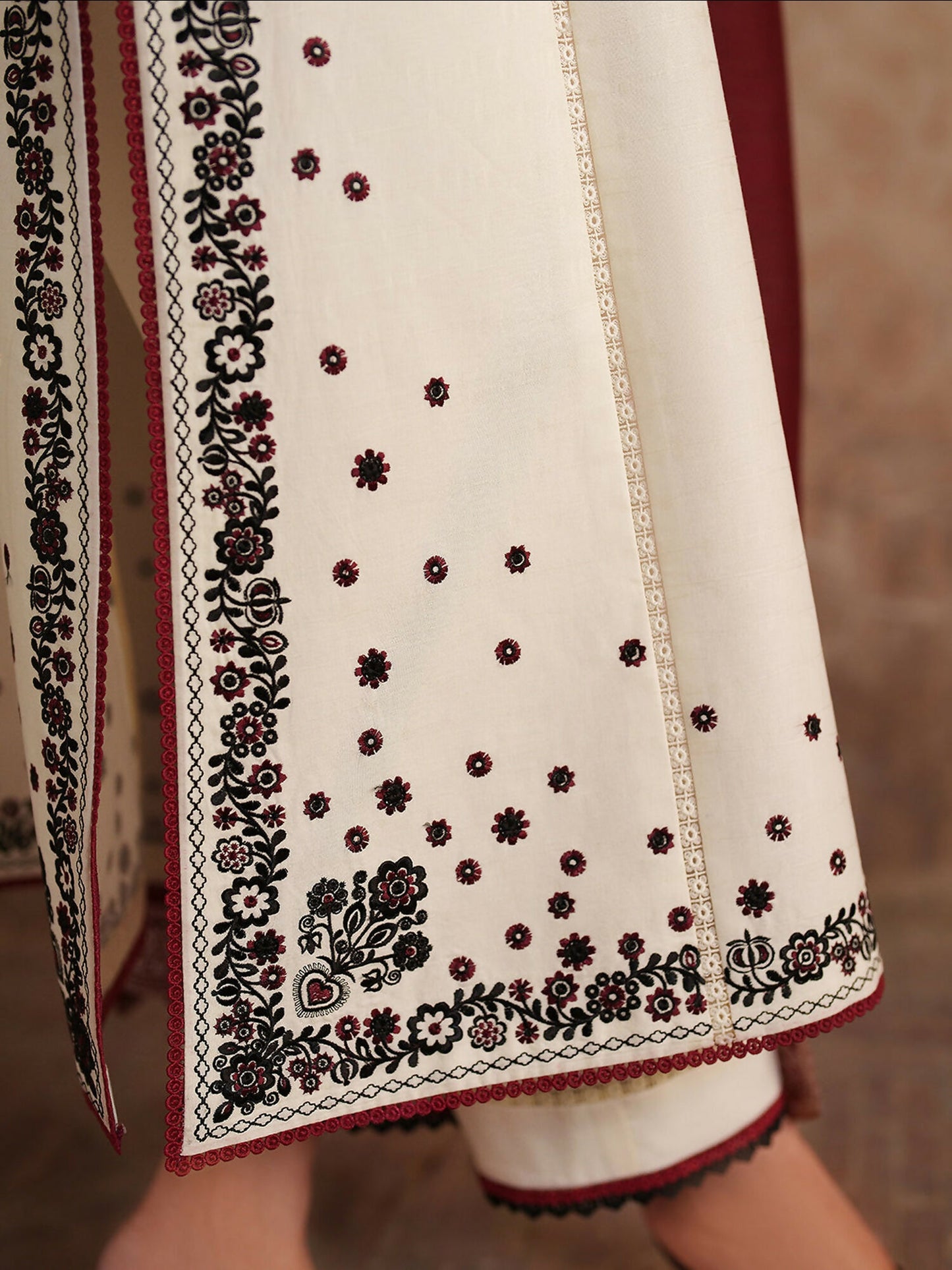 Binilyas Suroor Eid Pret'26 Lawn Embroidered Stitched 3-Piece Suit-245-A