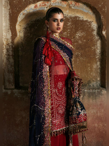 Hussain Rehar Massarat Festive Unstitched'25 Chiffon 3-Piece Suit-Shahrbano