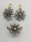 H&A Jewellery Dual Tone Earrings and Ring Set