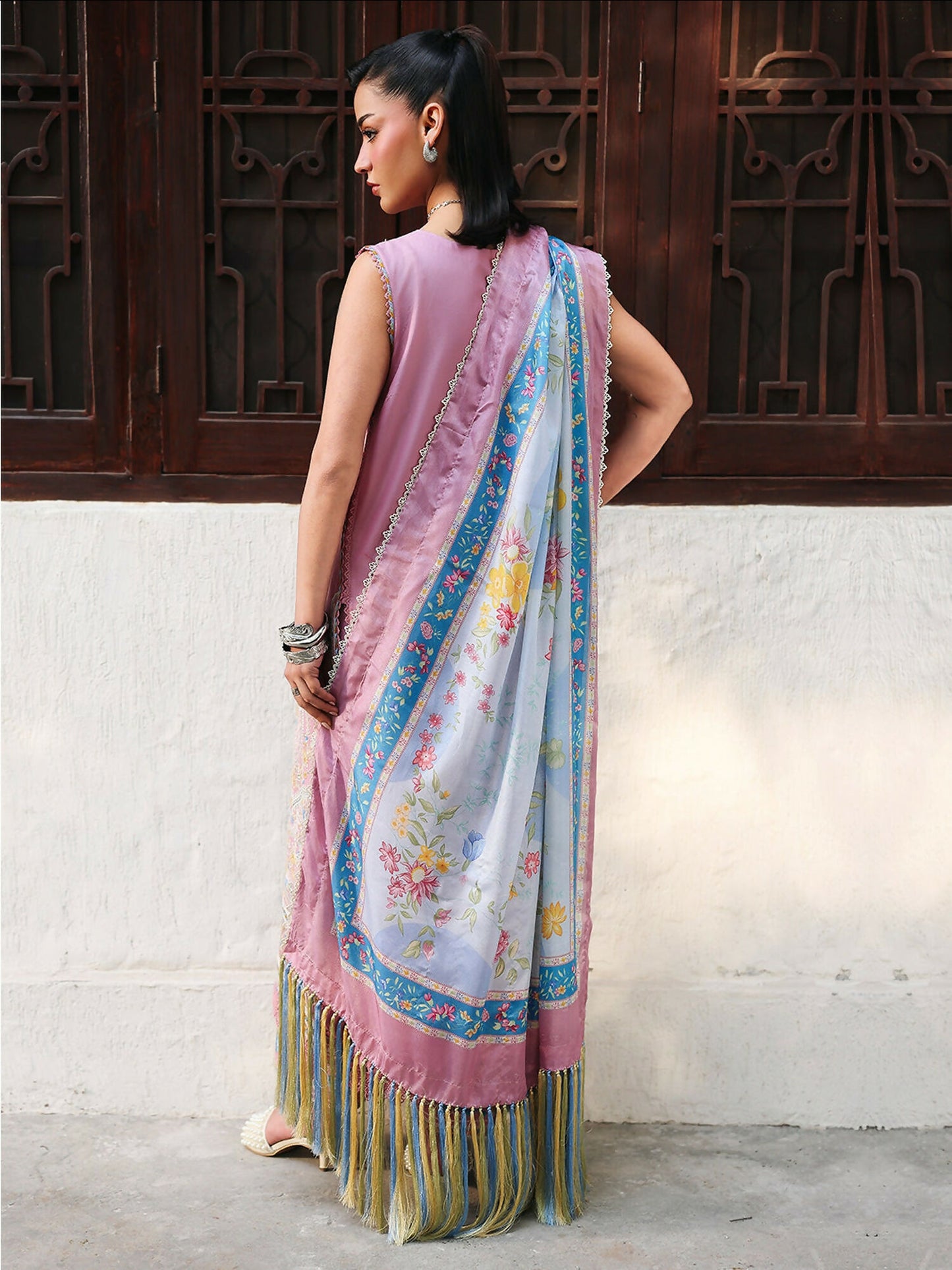 Binilyas Lumina Summer Lawn Embroidered Unstitched 3-Piece Suit-L77-B