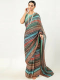 Imran Aftab Chiffon Printed Unstitched Saree-IASC 09