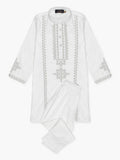 Velvour Girls Cotton Embroidered Stitched 2-Piece Suit-VG103-D
