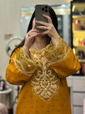 Tehzeeb Libas Cotton Embroidered Stitched 2-Piece Suit-Muqaddas