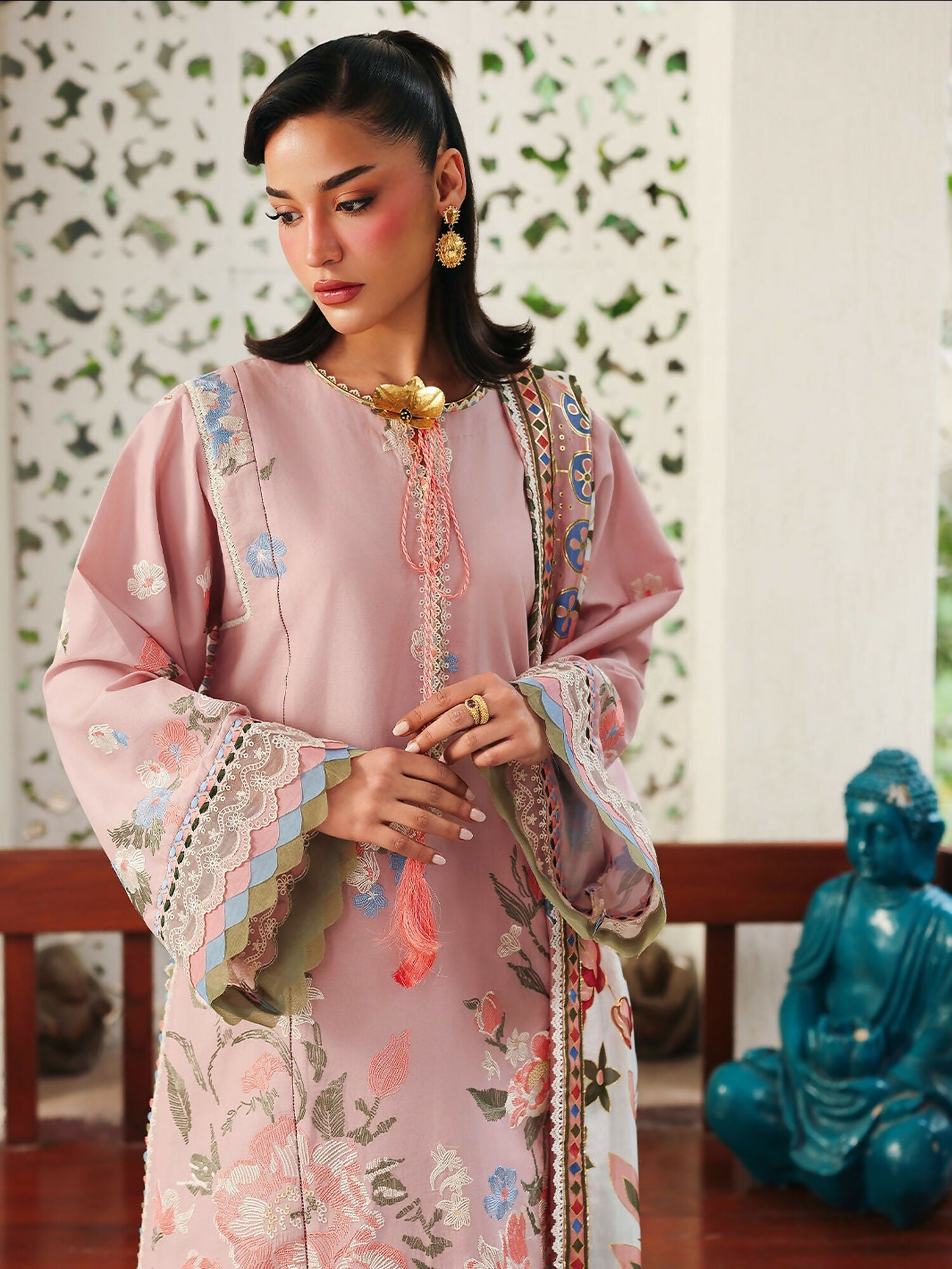 Binilyas Lumina Summer Lawn Embroidered Unstitched 3-Piece Suit-L71-A