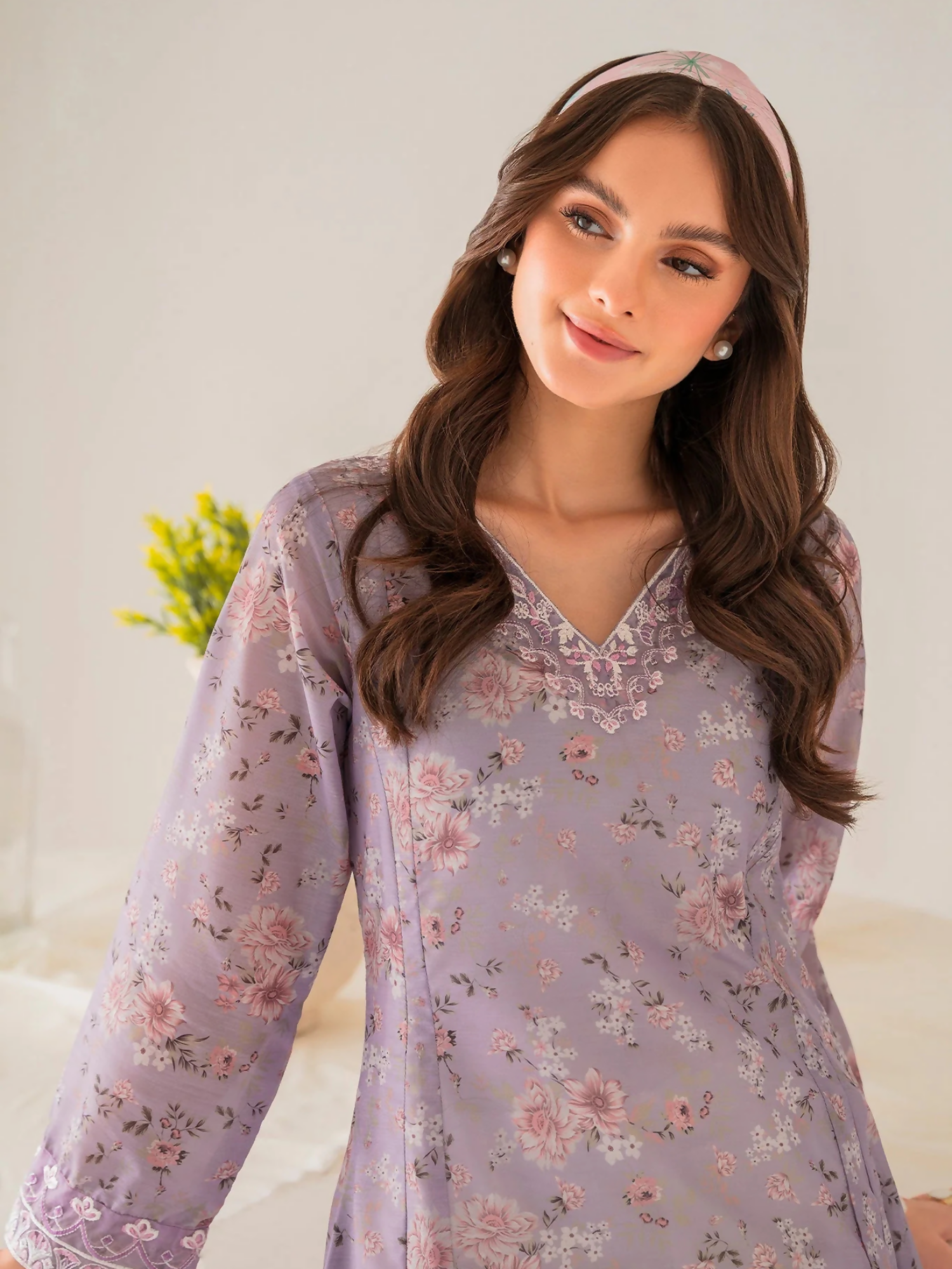Panache Apparel Daily Essentials RTW Lawn Printed Embroidered Stitched Suit-Florentina
