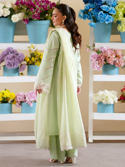 Mahnur Ember Lawn Embroidered Unstitched 3-Piece Suit-EM-004