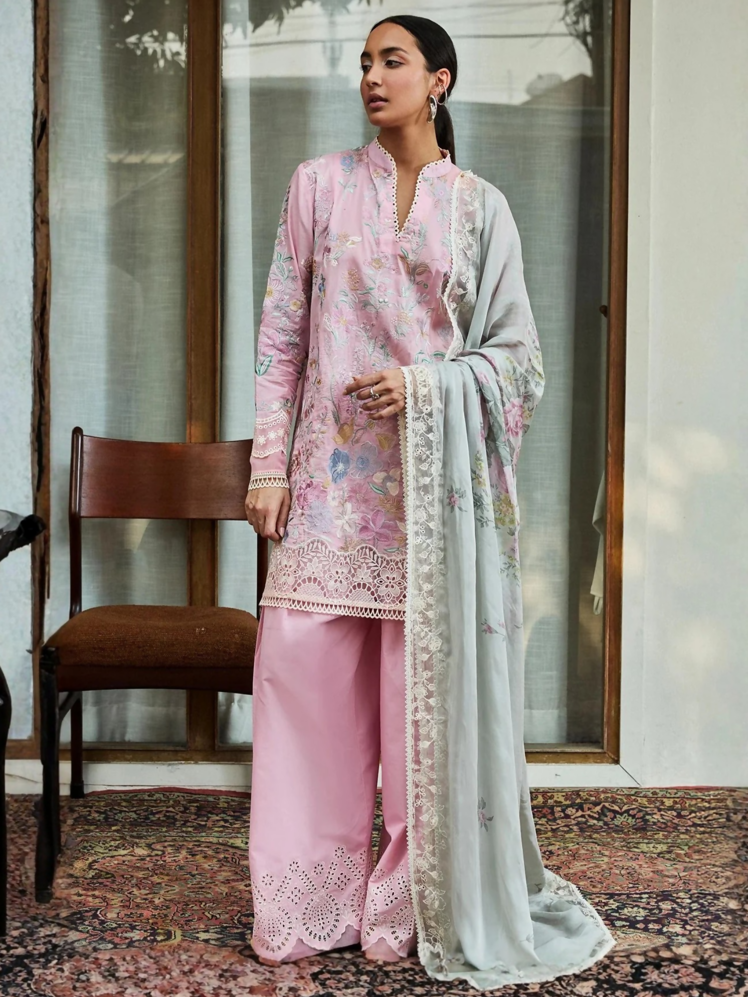 Zara Shahjahan Satori Lawn Embroidered Unstitched 3-Piece Suit-Nozomi-2A