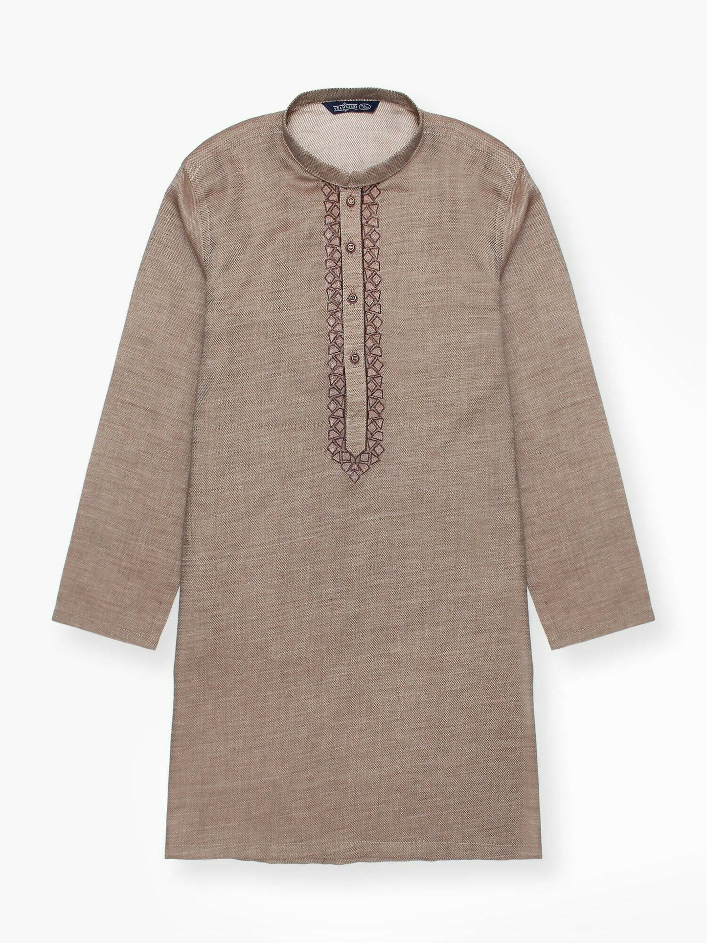 Velvour Boys Cotton Embroidered Stitched Kurta-VB195-B