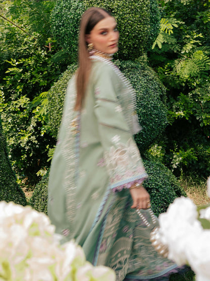 Mahnur Secret Garden Karandi Embroidered Stitched 3-Piece Suit–SG-002