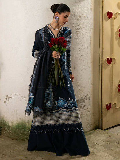 Binilyas Gulrukh Khaddar Embroidered Unstitched 3-Piece Suit-62-B