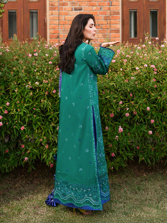 Mushq A Moi Luxury Lawn Embroidered Unstitched 3-Piece Suit-Blooming Romance