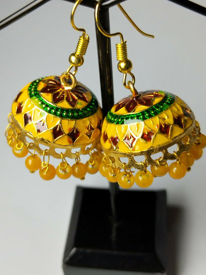 H&A Jewellery Jaipuri Jhumki Earrings