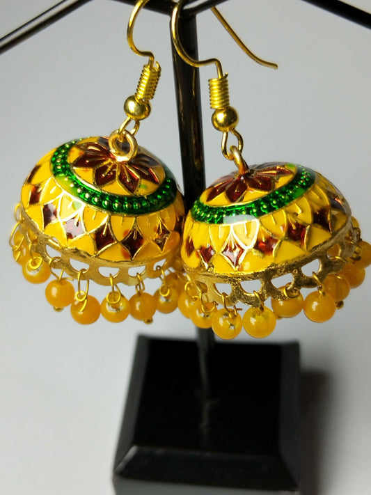 H&A Jewellery Jaipuri Jhumki Earrings
