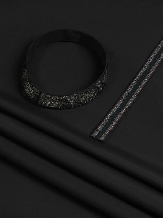 Fabrich Men Wash & Wear Embroidered Unstitched Shalwar Kameez-GTS-FE-018