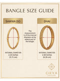 Golden-Orya Jewellery Bangle Set-Ruby B22