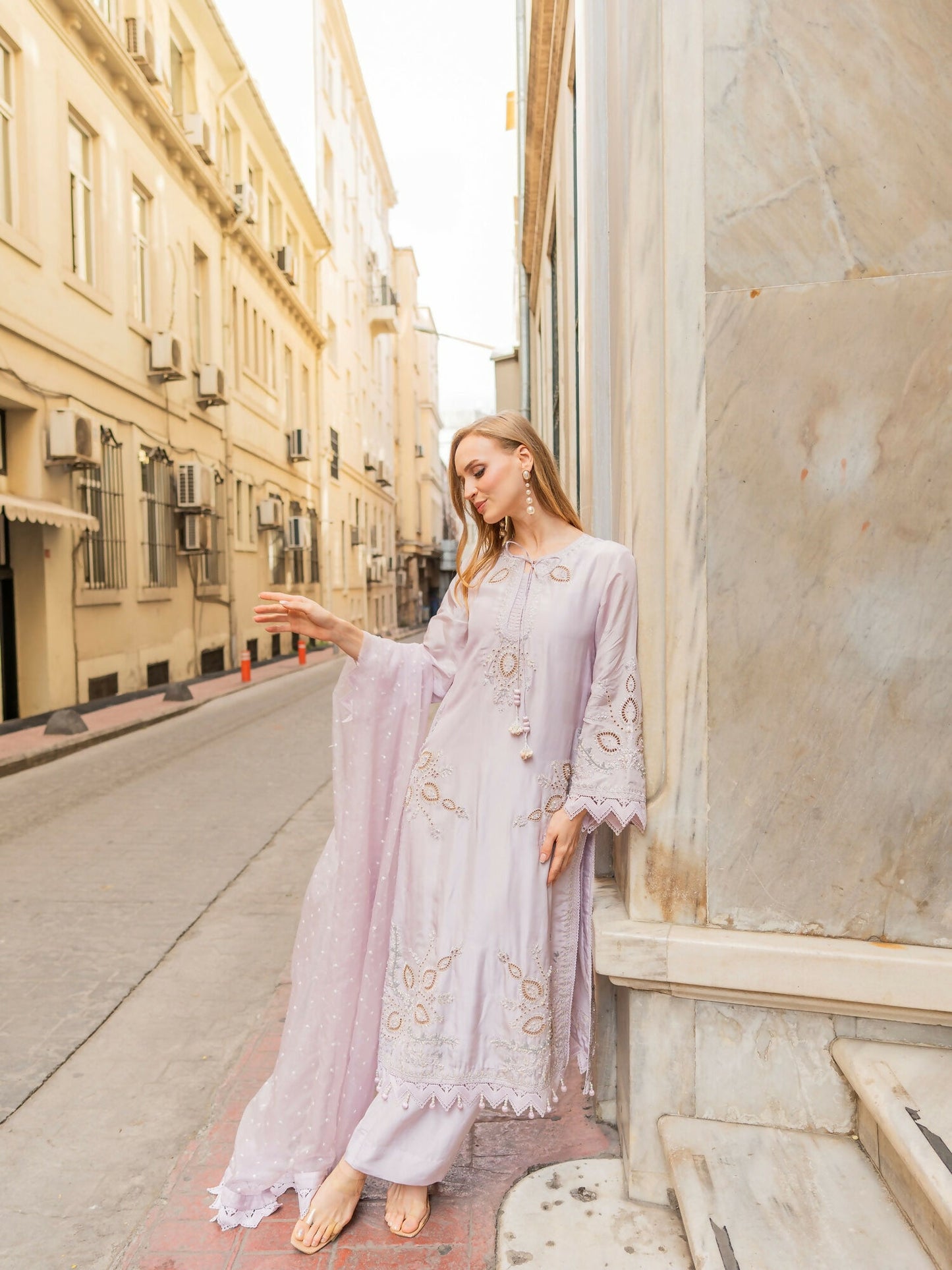 Farooq Hameed Studio EiD Collection'26 Pure Silk Embroidered Stitched 3-Piece Suit-Alia
