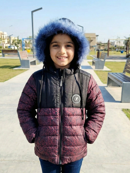 Velvour Full Sleeves Hooded Puffer Jacket-VJ83-A