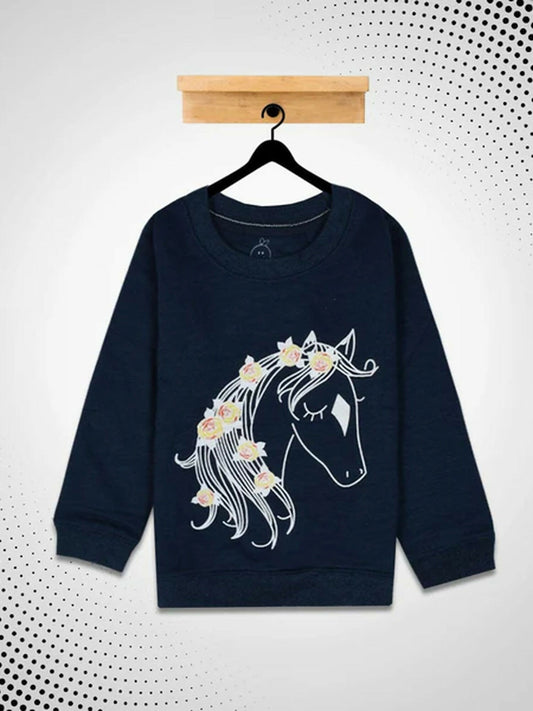 Funky's kid's Little Unicorn Printed Sweat Shirt-10194