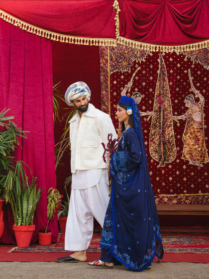 Mahnur Gul Luxury Lawn'26 Embroidered Stitched 3-Piece Suit-G-003