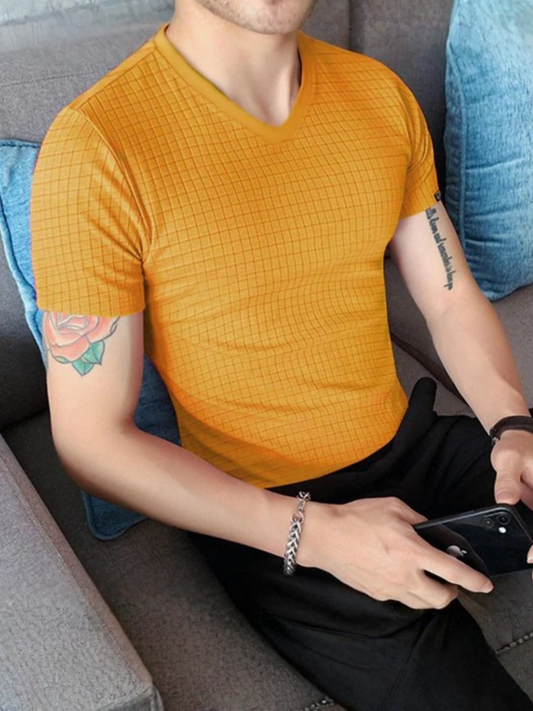 Black Yellow Jupiter Plain T-Shirt-14520