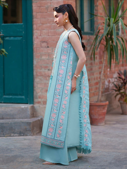 Mahnur Fiona Lawn'26 Embroidered Unstitched 3-Piece Suit-F-12