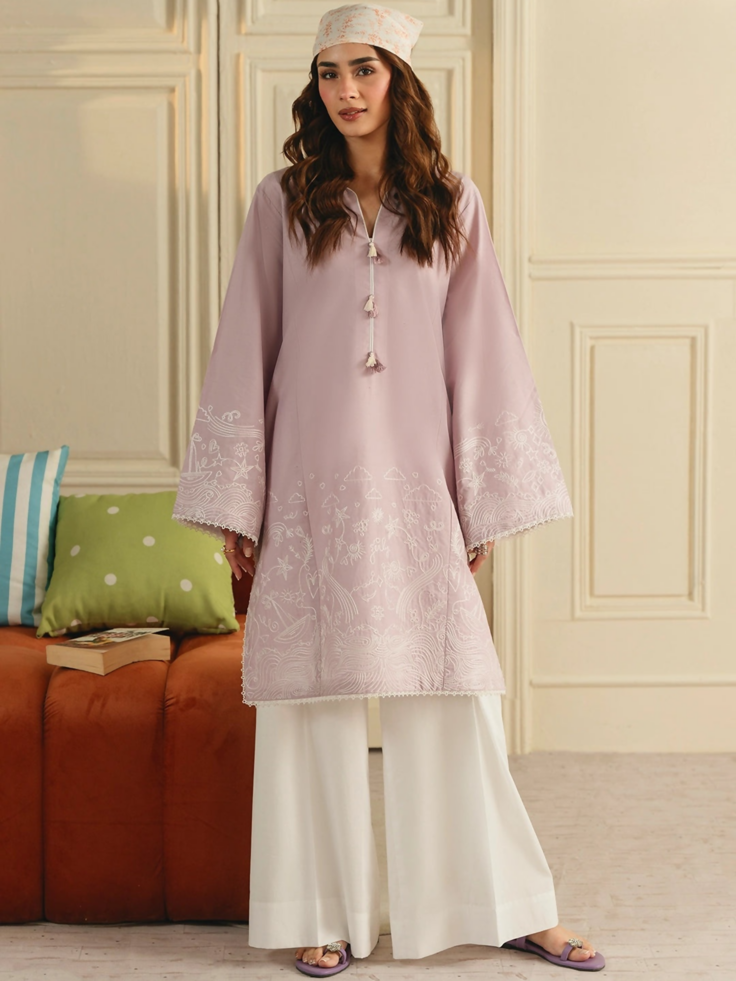 Mannat Clothing Boho Summer'26 Cotton Embroidered Stitched Suit-Daydream