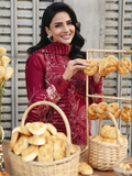 Parishay Monaco Luxury Lawn'26 Embroidered Unstitched 3-Piece Suit-MN-01