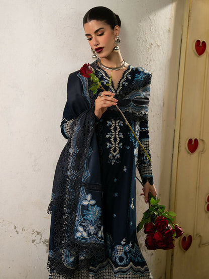 Binilyas Gulrukh Khaddar Embroidered Unstitched 3-Piece Suit-62-B