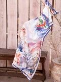 Panache Apparel Winter Core Silk Printed Scarf-Fog