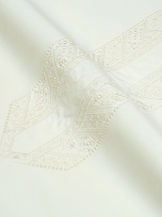 Fabrich Monochrome Edit'26 Wash & Wear Embroidered Unstitched Shalwar Kameez–GTS-FE-028