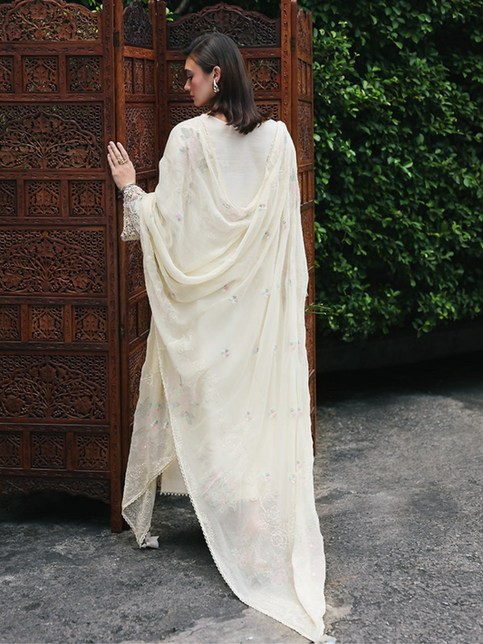 Qalamkar Qline Lawn Drop-1 Embroidered Unstitched 3-Piece Suit-RP-01 Savera