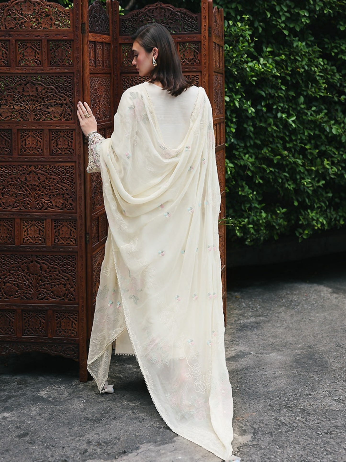 Qalamkar Qline Lawn Drop-1 Embroidered Unstitched 3-Piece Suit-RP-01 Savera