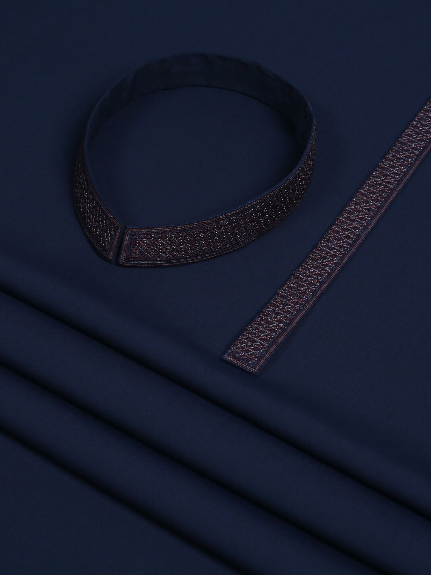 Fabrich Men Wash & Wear Embroidered Unstitched Shalwar Kameez-GTS-FE-019