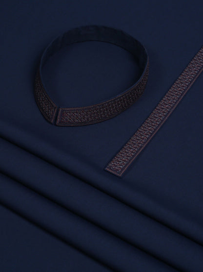 Fabrich Men Wash & Wear Embroidered Unstitched Shalwar Kameez-GTS-FE-019