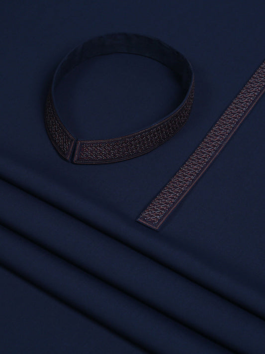 Fabrich Men Wash & Wear Embroidered Unstitched Shalwar Kameez-GTS-FE-019