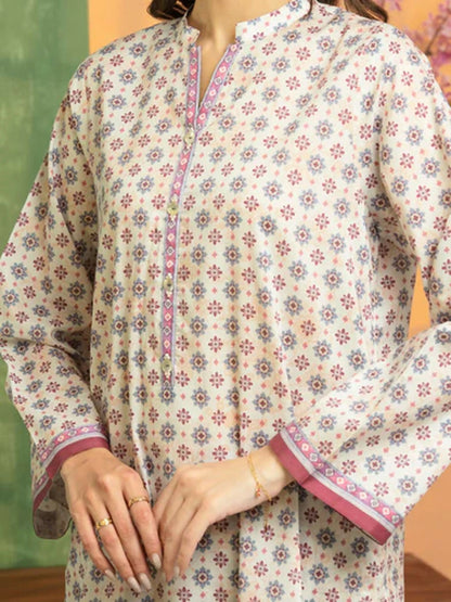 Edenrobe Allure Summer Lawn Printed Unstitched 3-Piece Suit-EWU5A1-35188