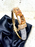 Orya Jewellery Champagne White Zircon Bangle