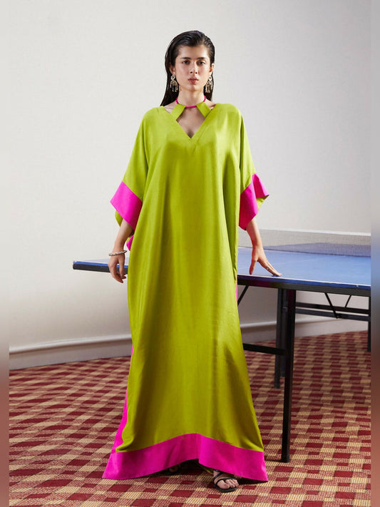 Parrot Green Hussain Rehar Pay Day Volume - ||| Raw Silk Printed Stitched 1-Peice-Verdant